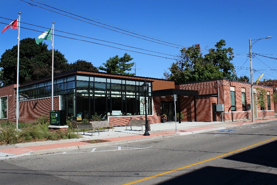 Exterior of the Delhi Branch, Norfolk County Public Library